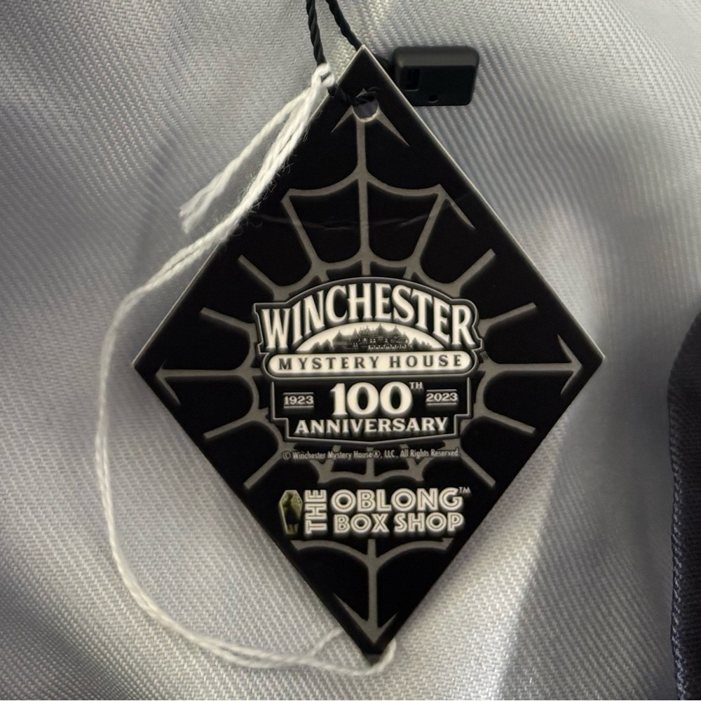 NWT WINCHESTER MYSTERY HOUSE® NOVELTY BLACK PRINT CIRCLE SKIRT - Picture 4 of 9